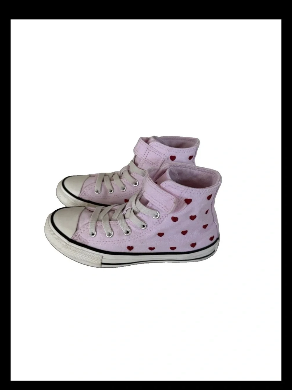 Converse Chuck Taylor All Star Hearts & Roses Easy On 13.5 Pink